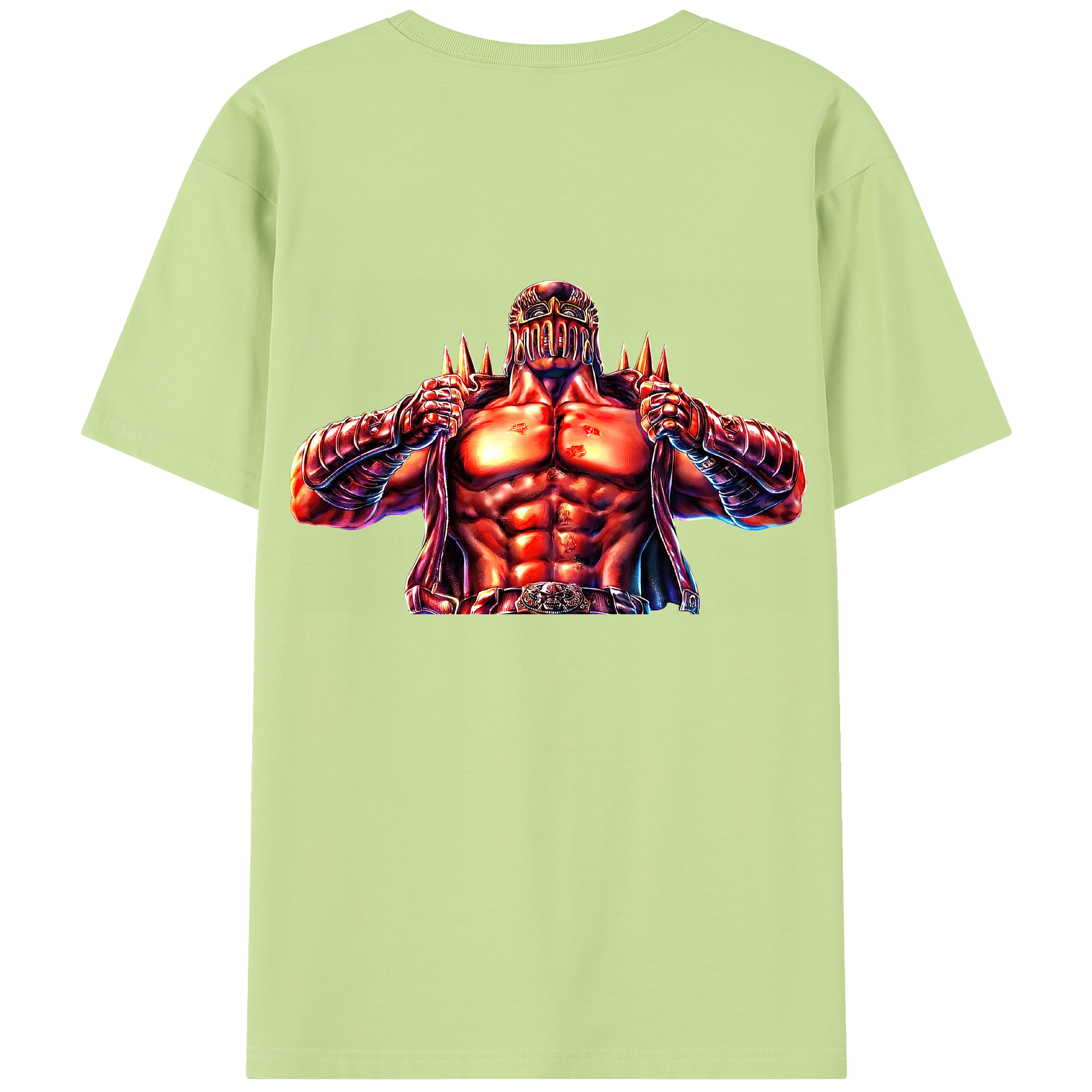 （画像用） 北斗の拳 Fist of the North Star 綿100％半袖Tシャツ（背面プリント）